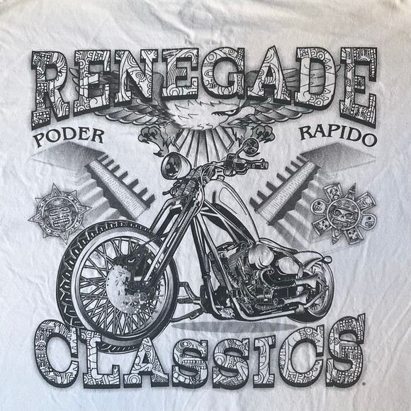 Hanes Men’s Short Sleeve T-shirt size L, White, Renegade Classics - Picture 7 of 10